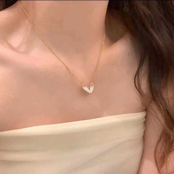 Golden Love Dainty Necklace - Picture 3 of 9